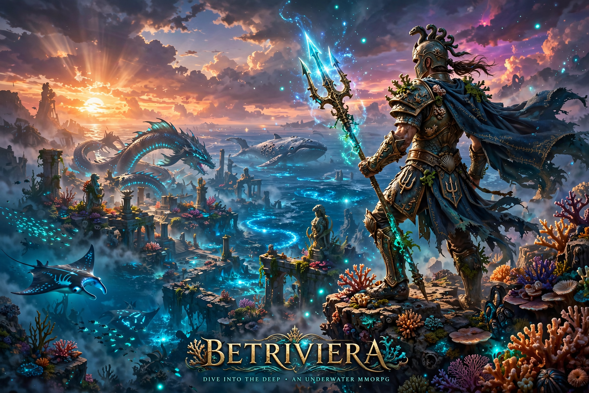betriviera game key art splash screen